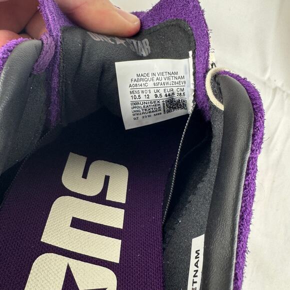 Converse One Star Low Top Unisex Sneakers Size 10.5 Purple Suede White Star Logo - Picture 12 of 15